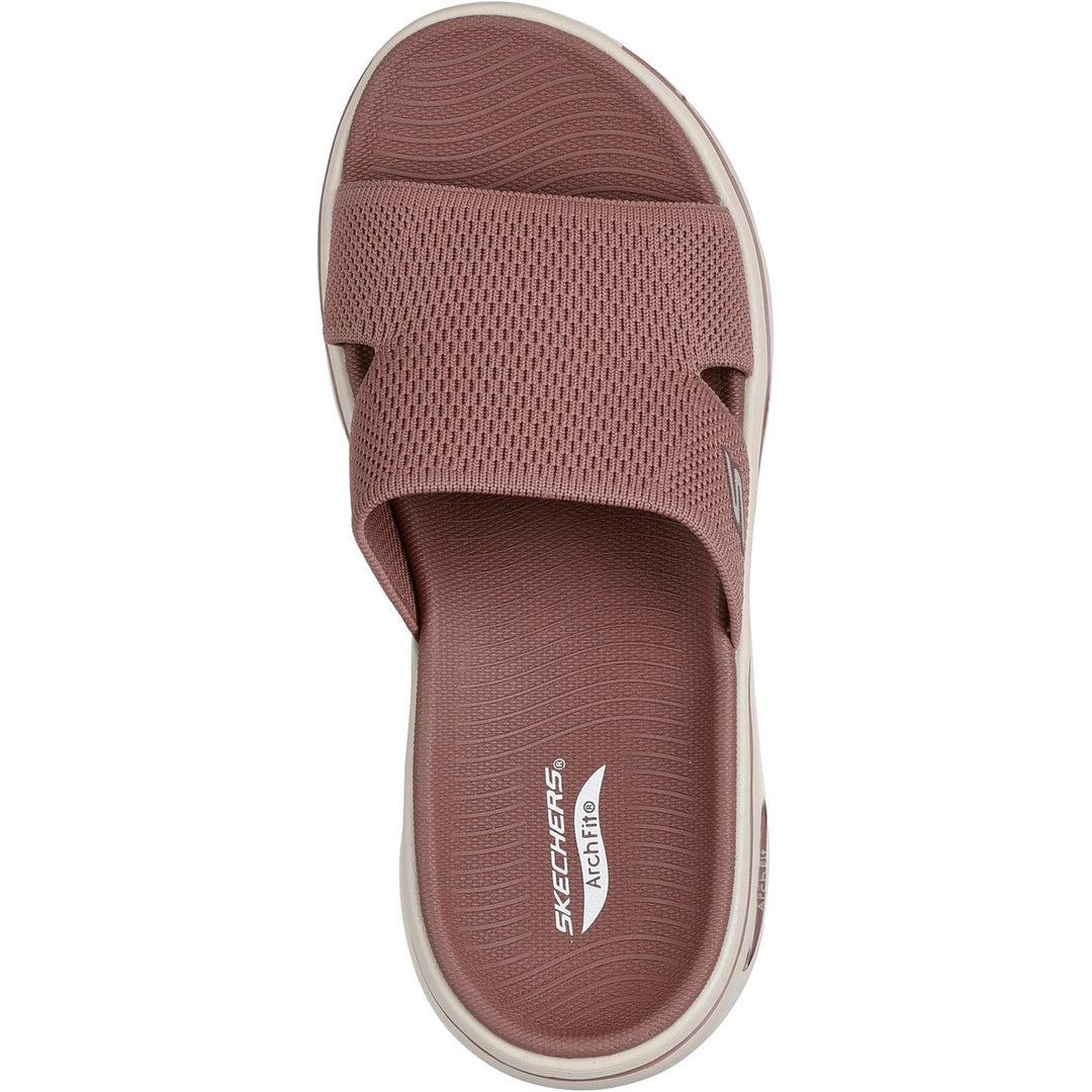 Women's Wide Fit Skechers 140865 Dakota Go Walk Arch Fit 2.0 Sandals in Brown - Image 5