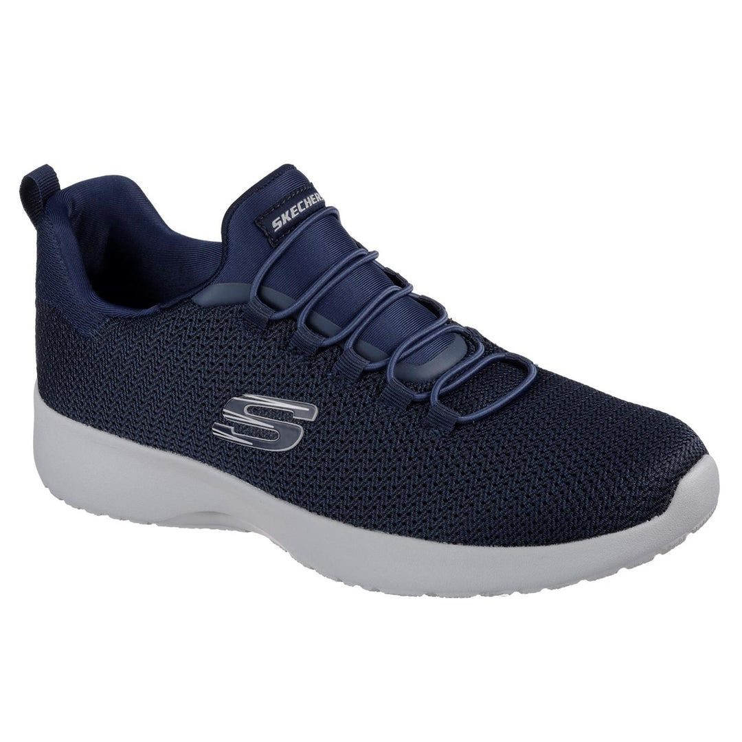 Men's Wide Fit Skechers 58360 Dynamight Trainers in Black - Image 9