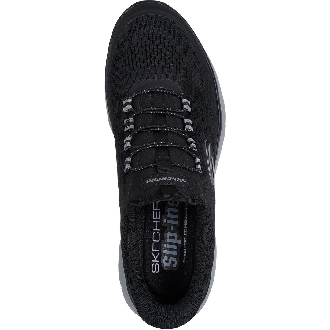 Men's Wide Fit Skechers 233045 Slip-ins Summits Top Rate Trainers in Navy/Yellow - Image 5