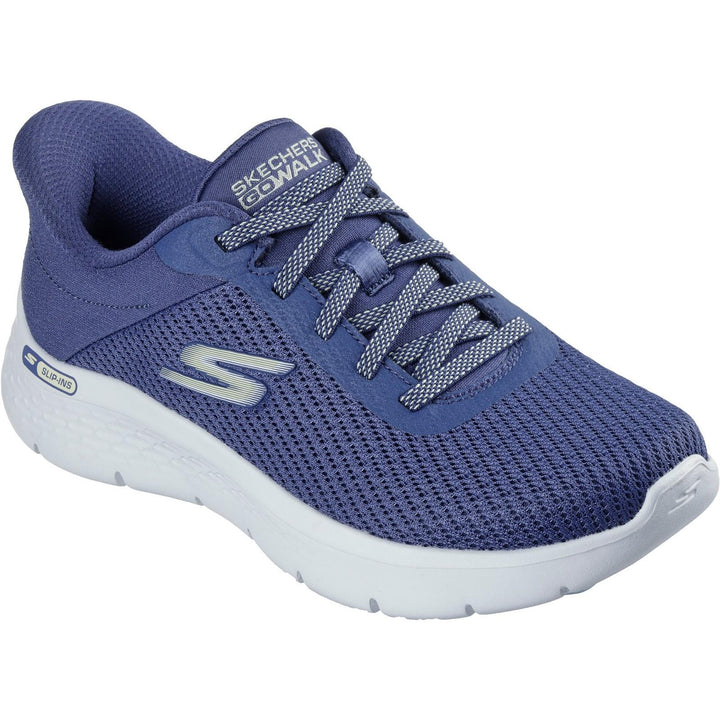 Women's Wide Fit Skechers 125516 Slip-ins Go Walk Flex Carla Trainers in Black - Image 1