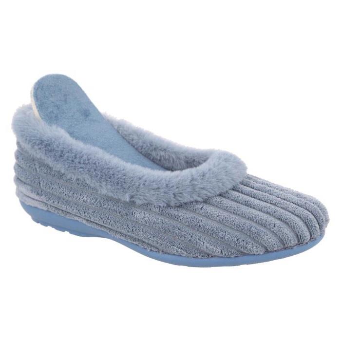Women's Wide Fit DB Andrea Slippers in Pink Textile - Image 6
