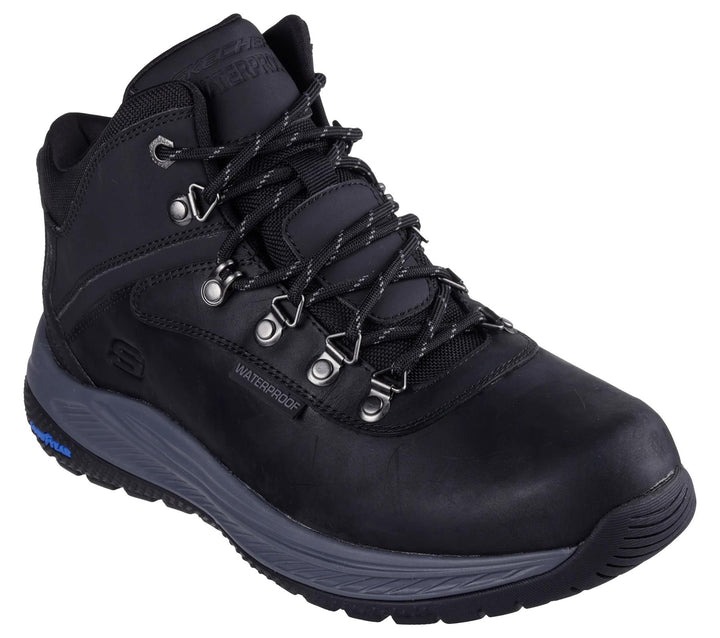 Men's Wide Fit Skechers Slip-ins 205285 Fit Meroe Pikeman Waterproof Trainers in Black - Image 1