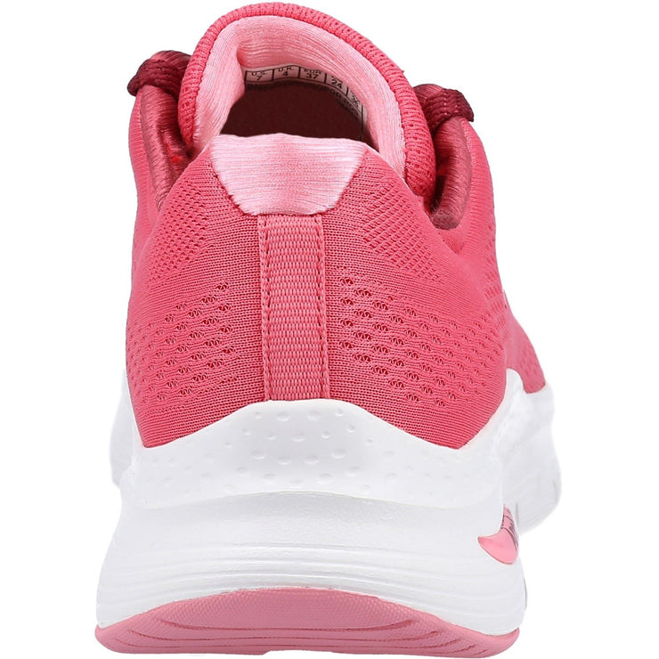 Skechers 149057 Wide Unny Outlook Sports Trainers Rose-5