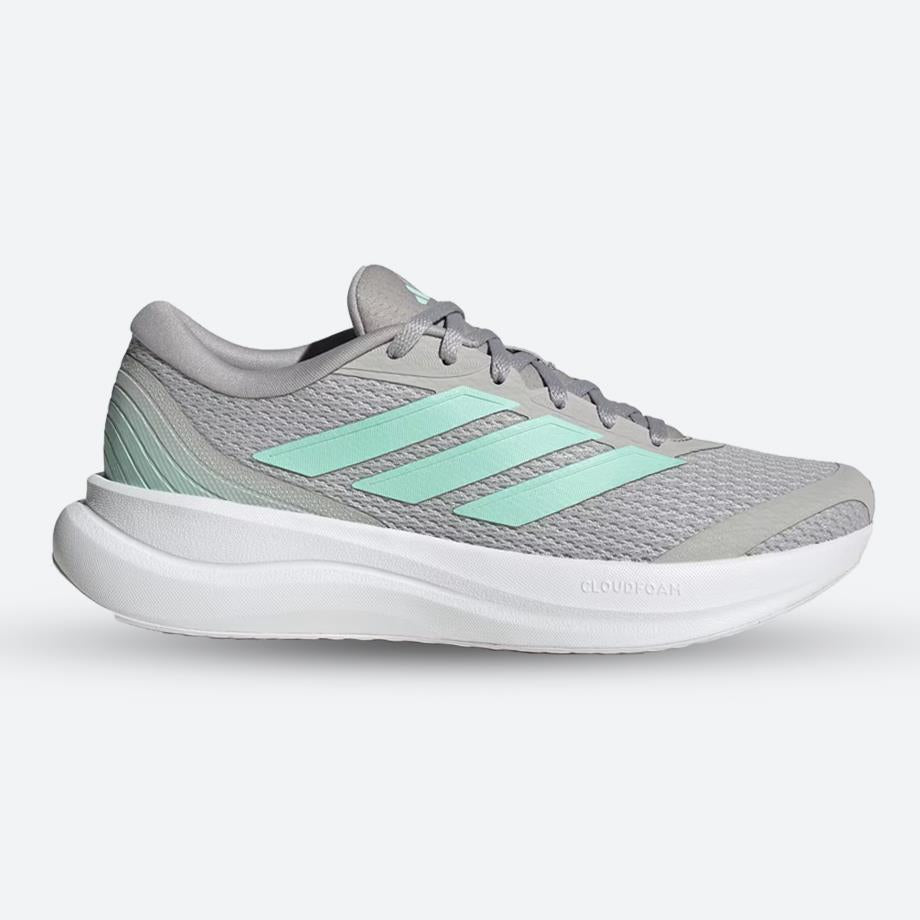 Womens Wide Fit Adidas Runfalcon 6 IH1818 Running Trainers in Grey Two - Image 1