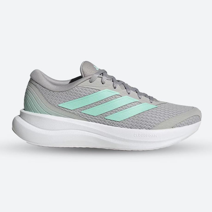Womens Wide Fit Adidas Runfalcon 6 IH1818 Running Trainers in Grey Two - Image 1