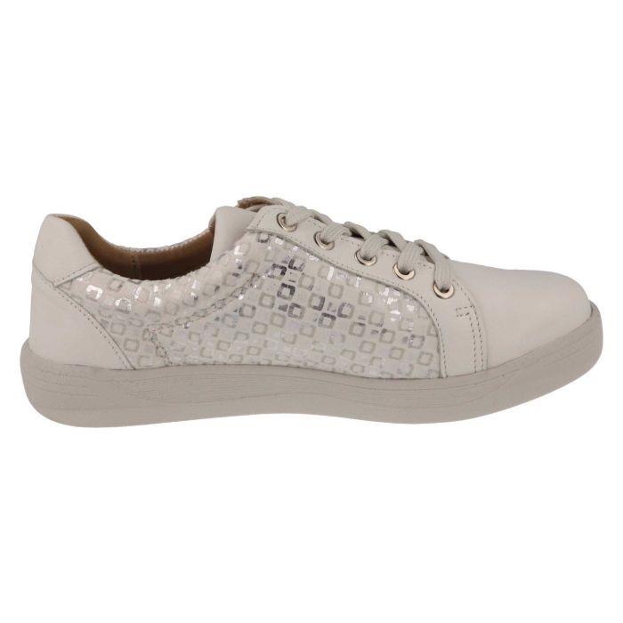 Women's Wide Fit DB Campion Shoes in Navy Leather / Textile - Image 9