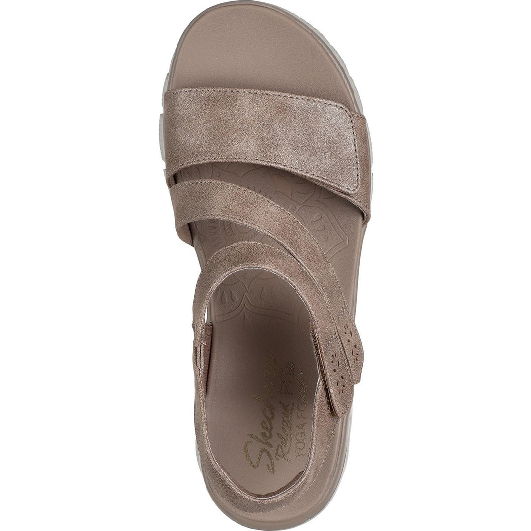 Women's Relaxed Fit Skechers 163532 Easy Going All Day Chic Sandals in Taupe - Image 10