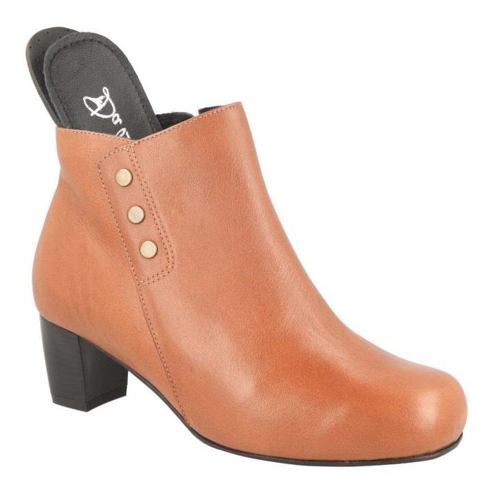 Women's Wide Fit DB Jeannie Heeled Boots in Black Nappa Leather - Image 13