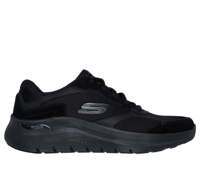 Men's Wide Fit 232702 Skechers Arch Fit 2.0 The Keep Walking Trainers in Olive - Image 2