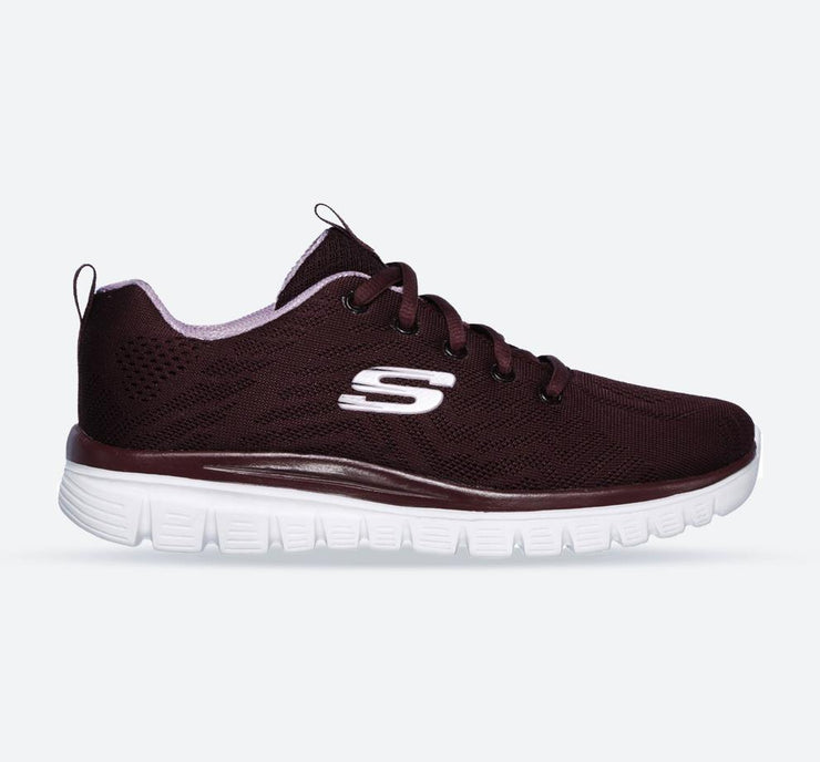 Skechers 12615 Graceful Get Connected Trainers Wine-main
