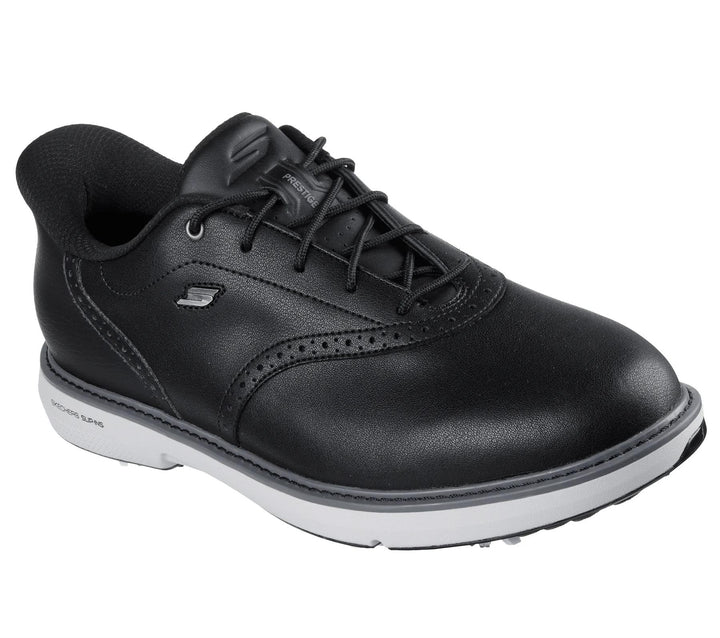 Men's Wide Fit Skechers Slip-ins 214125 Prestige Go Golf Waterproof Trainers in Black - Image 1