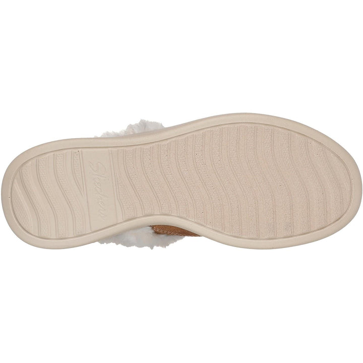 Women's Wide Fit Skechers 168114 Slip-ins Cozy Escape Slippers in Chestnut - Image 1