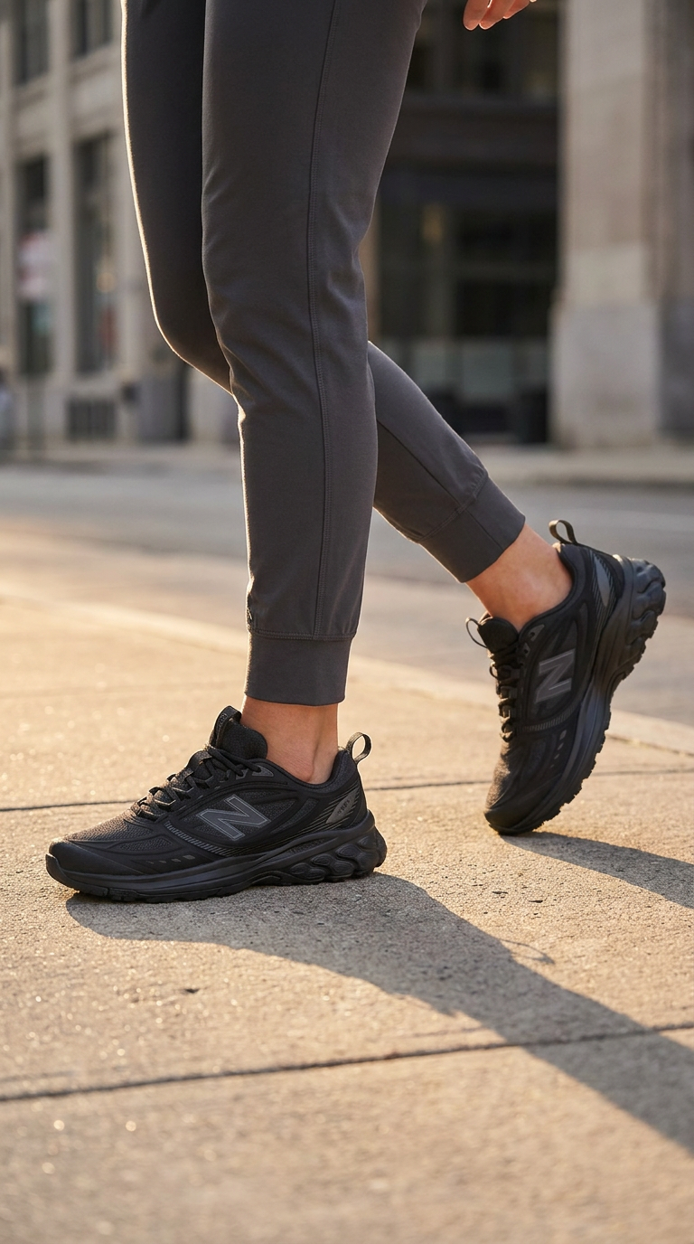 Zapatillas deportivas de mujer New Balance M410 Fresh Foam de ajuste ancho in Negro - Image 4