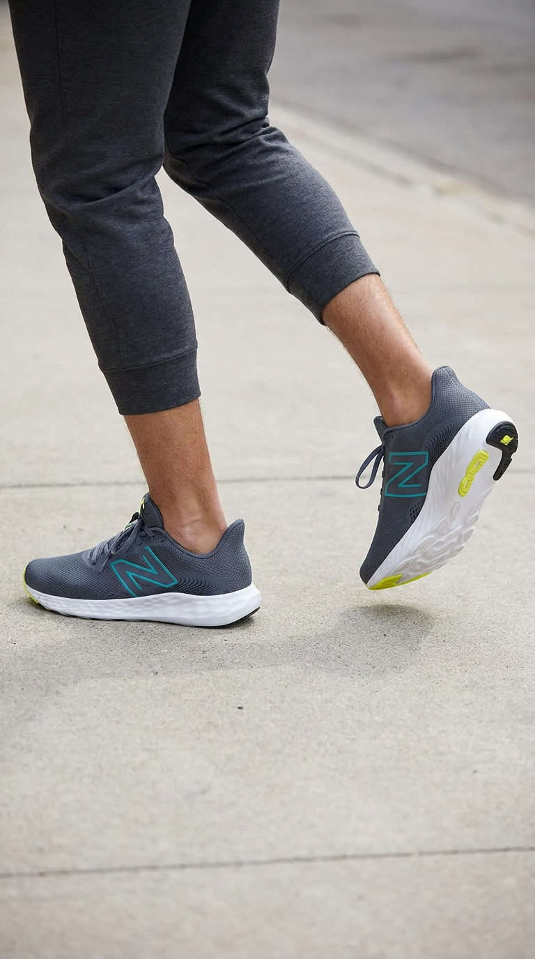 Zapatillas de andar/correr New Balance Dynasoft M41128A de hombre de ajuste ancho in Grafito - Image 4