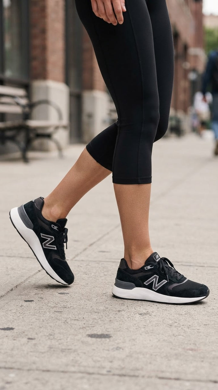 Zapatillas para caminar/correr Fresh Foam New Balance WW880B de ajuste ancho para mujer in Blanco negro - Image 1