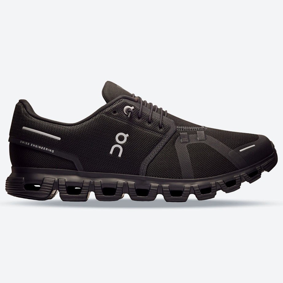 Men's Wide Fit On Cloud 6 Wide Trainers - Black in Black/Black - Image 1