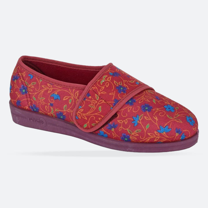 Pantuflas Comfylux Sally de ajuste ancho para mujer