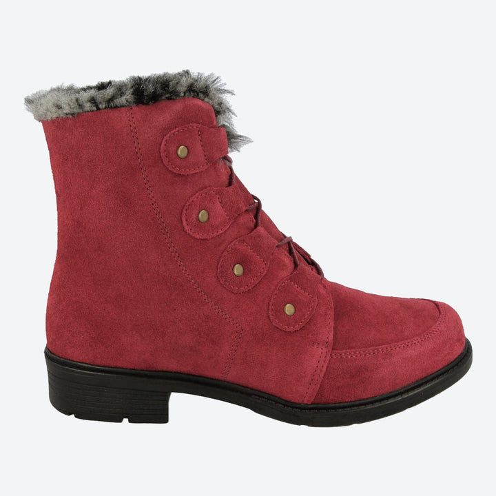 Botas DB Crawley de corte ancho para mujer in Rojo - Image 1