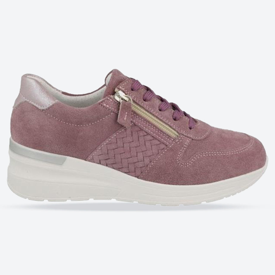 Zapatillas DB Arabia de corte ancho para mujer in Ante Azul Cielo - Image 7