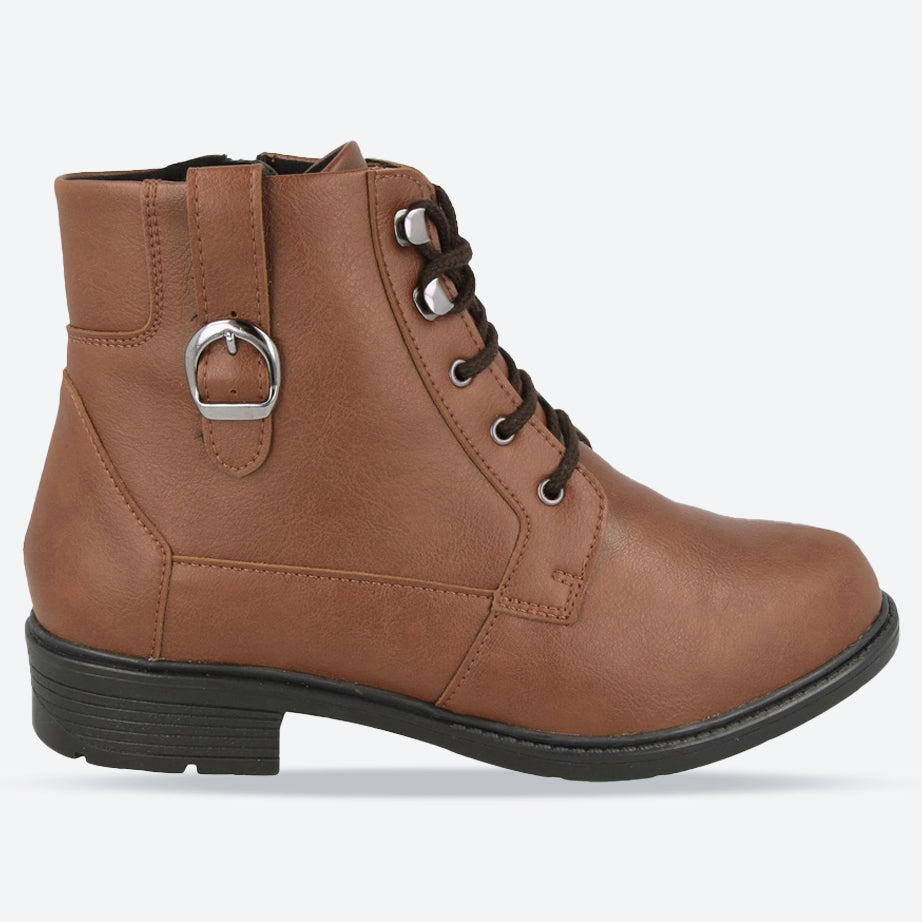 Botas veganas DB Atlas para mujer de ajuste ancho in Broncearse - Image 6