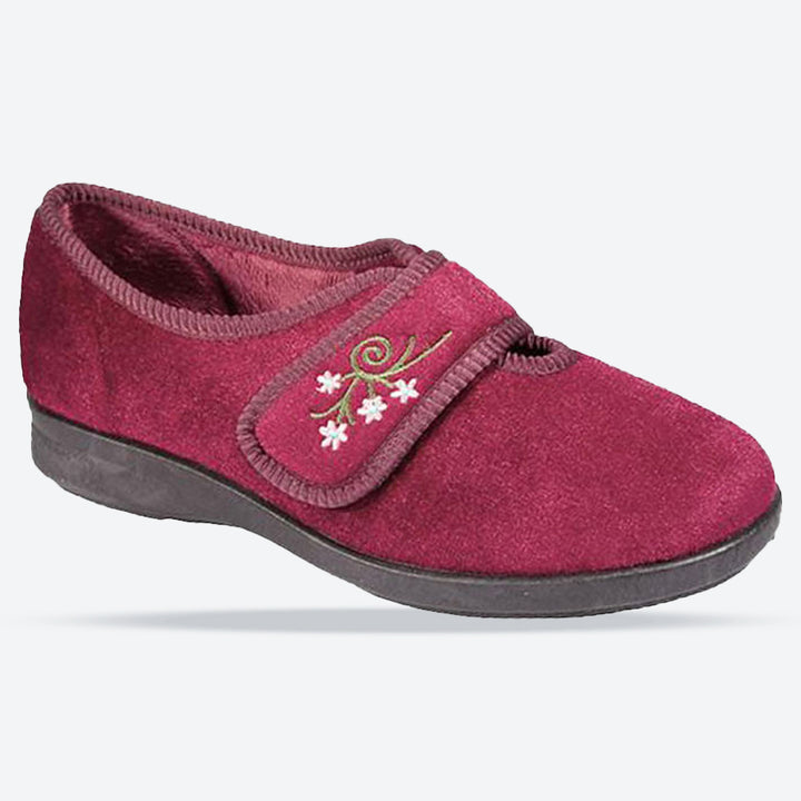 Pantuflas DB Caroline de ajuste ancho para mujer in Azul - Image 1