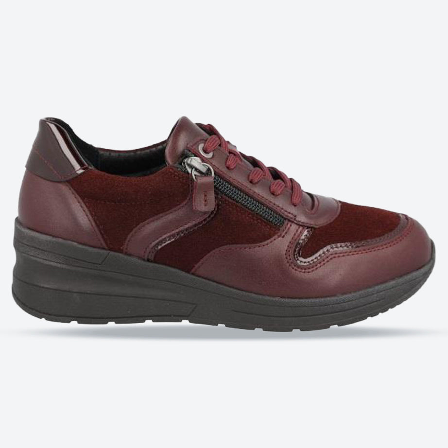 Zapatillas DB Fleet de corte ancho para mujer in Charol negro arrugado / Piel de serpiente - Image 10