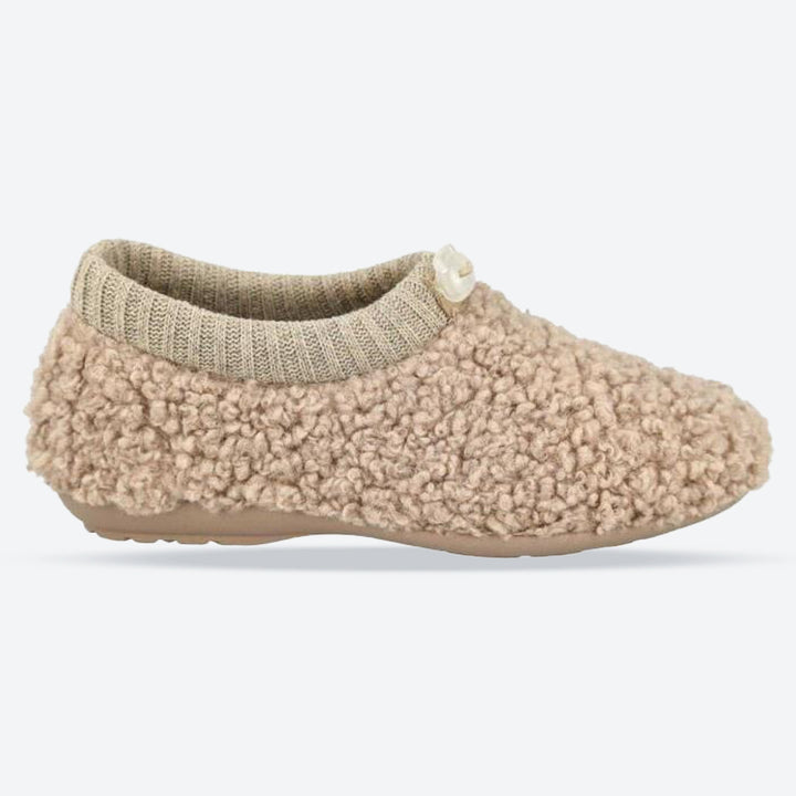 Women's Wide Fit DB Florentine Slippers in Grey Textile - Image 1