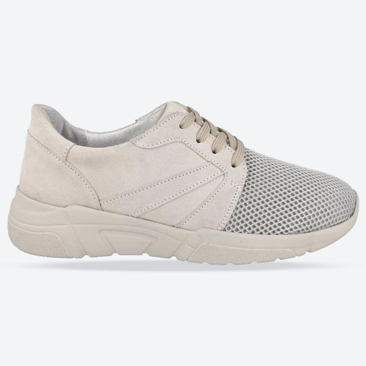 Zapatos DB Gabrielle de corte ancho para mujer in Gamuza Azul / Elástica - Image 1