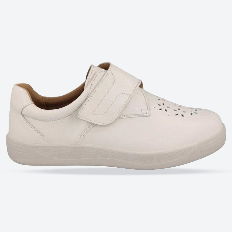 Women's Wide Fit DB Jocelyn Shoes in Navy Leather - Image 7
