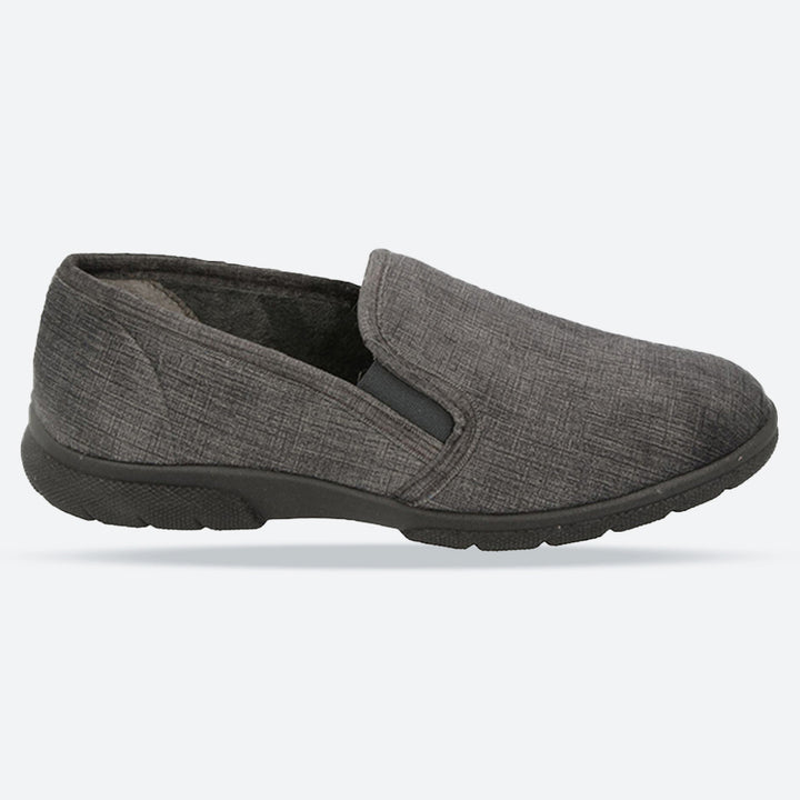 Pantuflas sin cordones DB Kendal de ajuste extra ancho para hombre