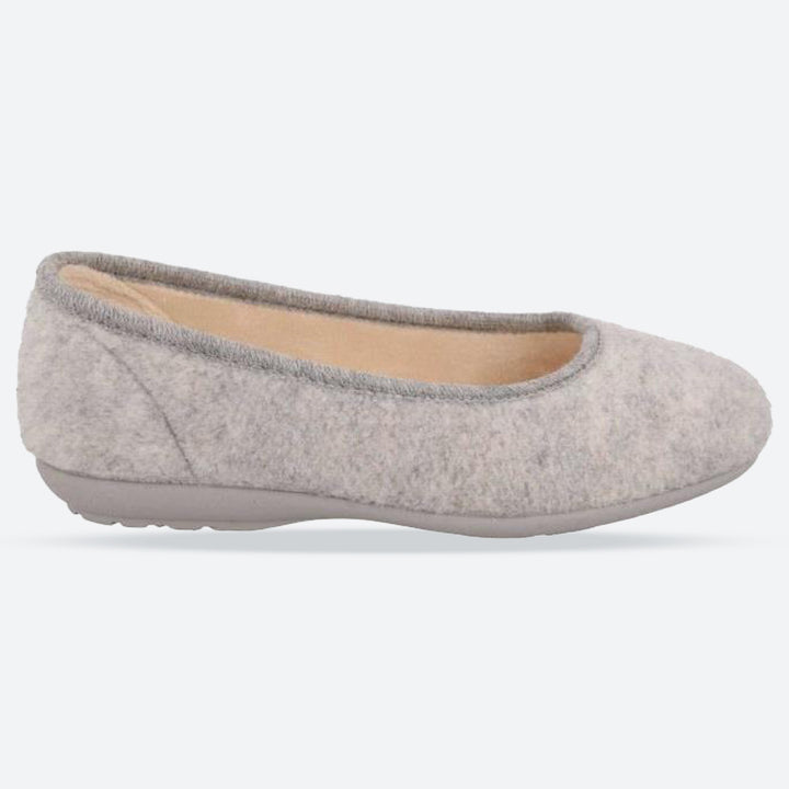 Women's Wide Fit DB Luella Pump Slippers in Mint Green Felt - Image 1