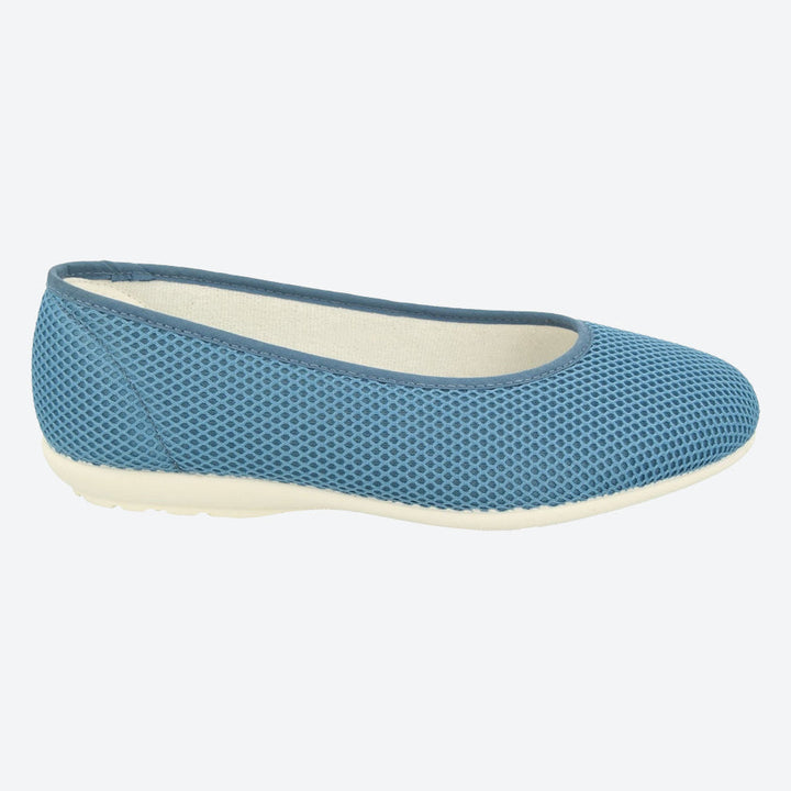 Pantuflas DB Melissa de corte ancho para mujer in Textil negro - Image 1