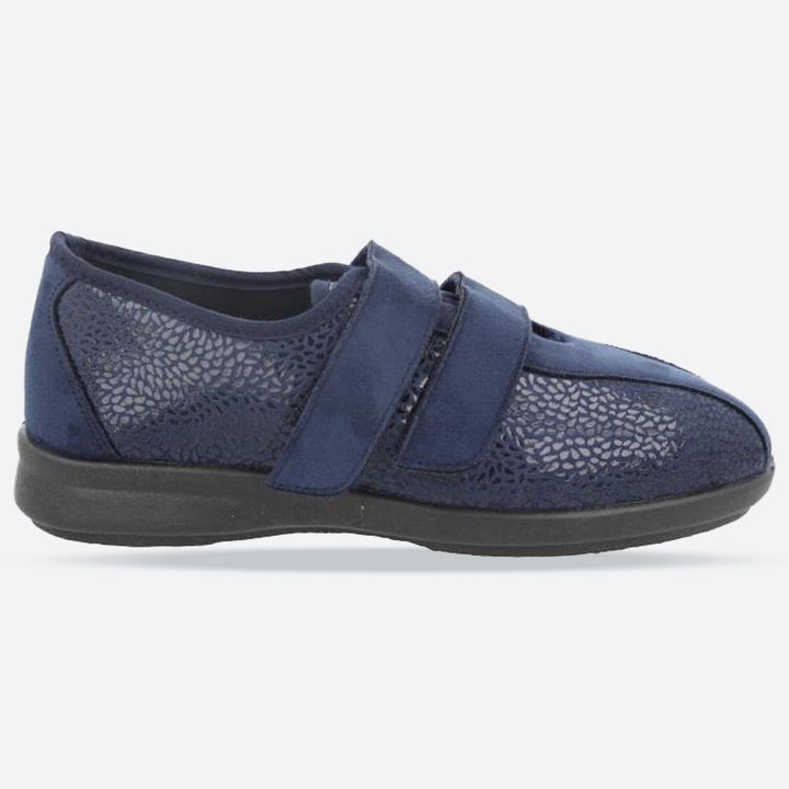 Women's Wide Fit DB Moon Wide Fit Shoes in Black Stretch - Image 1