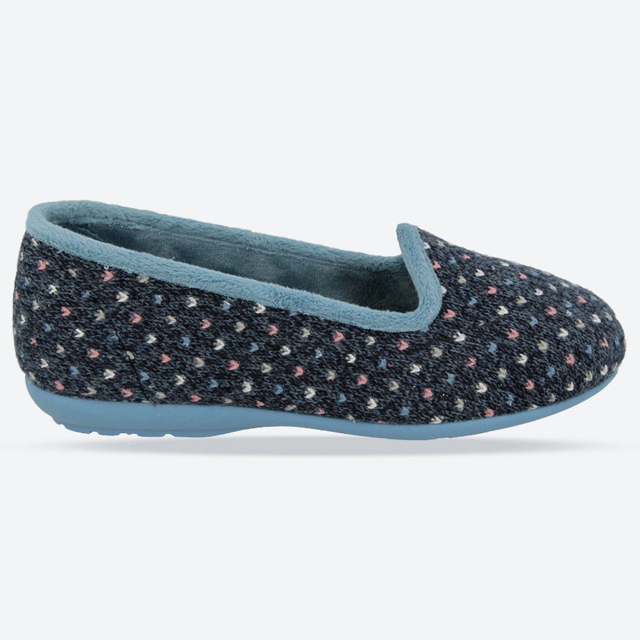 Pantuflas sin cordones DB Nottingham de ajuste ancho para mujer in Negro / Fucsia - Image 6