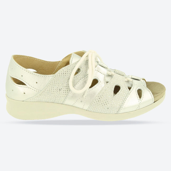 Sandalias DB Ocean de corte ancho para mujer in Oro Lea / Nubuck - Image 1