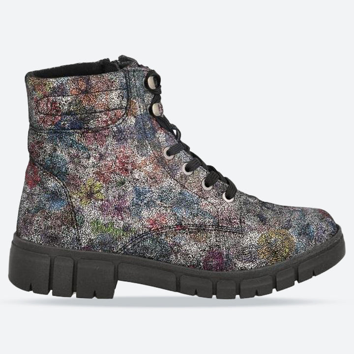 Botas resistentes al agua DB Pershore de corte ancho para mujer in Cuero negro - Image 1