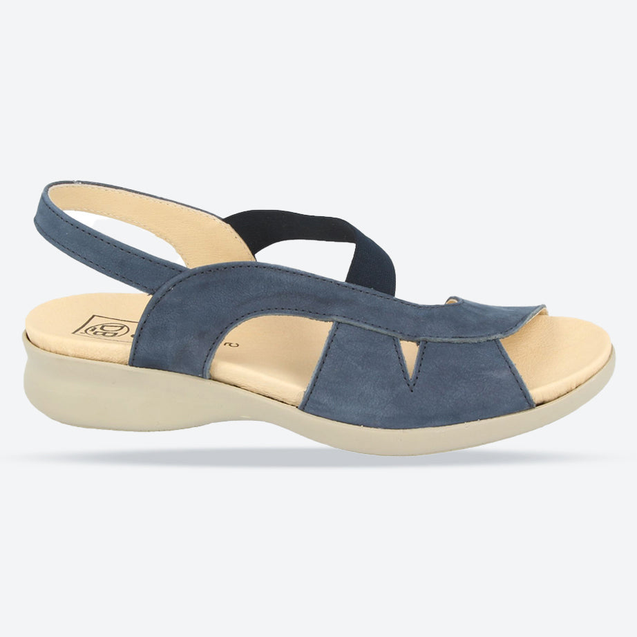Sandalias DB Rebecca de ajuste ancho para mujer in Negro - Image 5