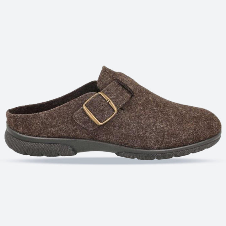 Men's Wide Fit DB Skyfall Mule Buckle Slippers