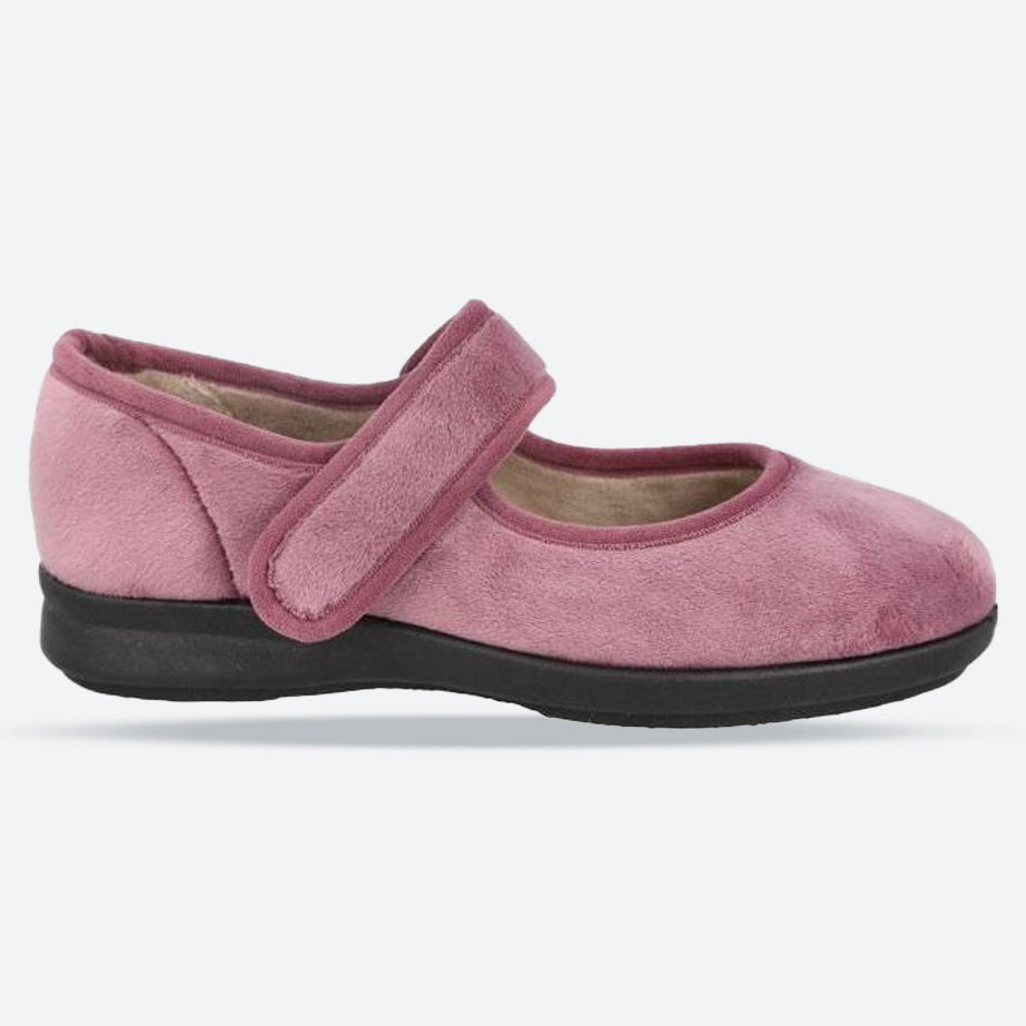 Zapatillas DB Trilby de corte ancho para mujer in Terciopelo azul cielo - Image 14