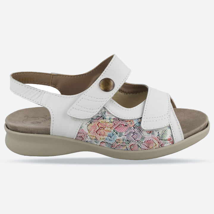 Sandalias DB Watford de ajuste ancho para mujer in Nubuck azul cielo - Image 1