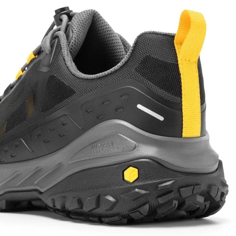Men's Wide Fit Fitville Creekcross V1 Waterproof Hiking Trainers in Black/Grey - Image 6