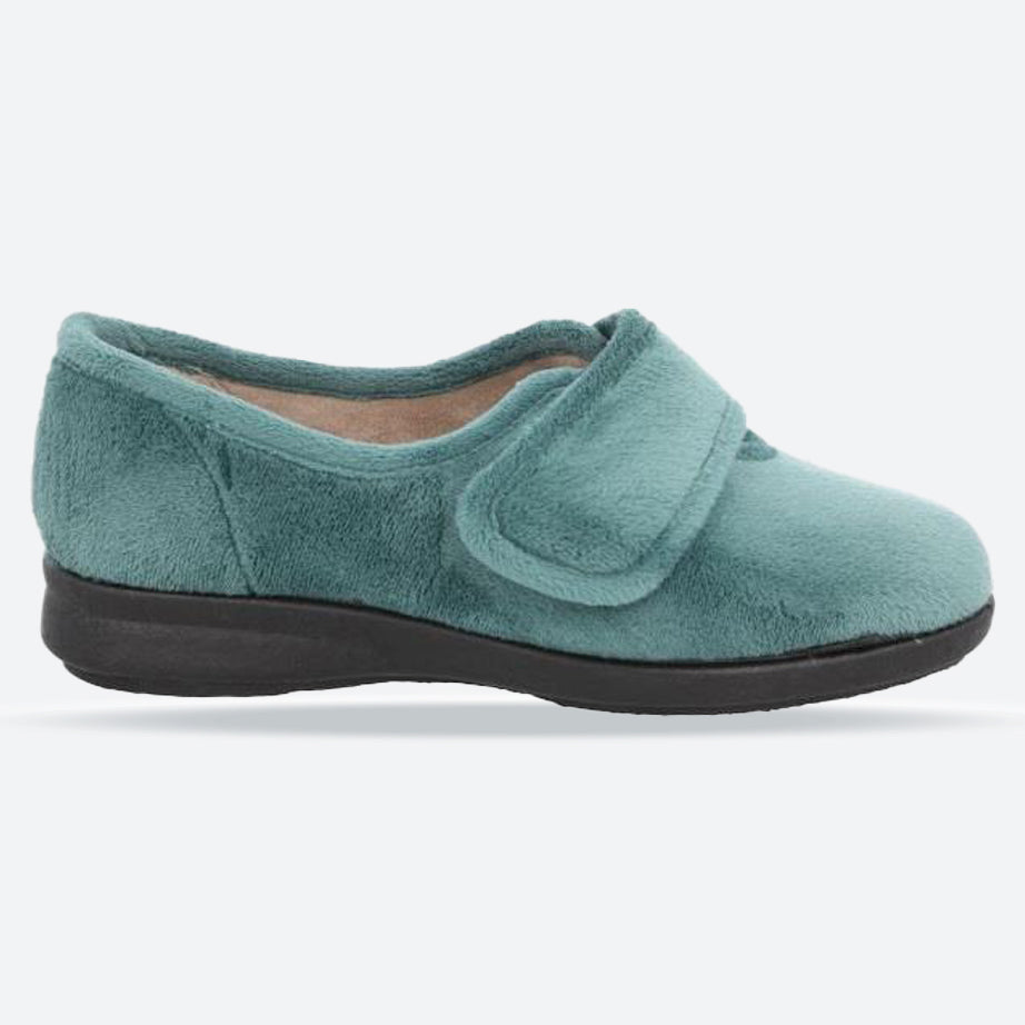 Zapatillas DB Fountain de corte ancho para mujer in Terciopelo azul cielo - Image 5