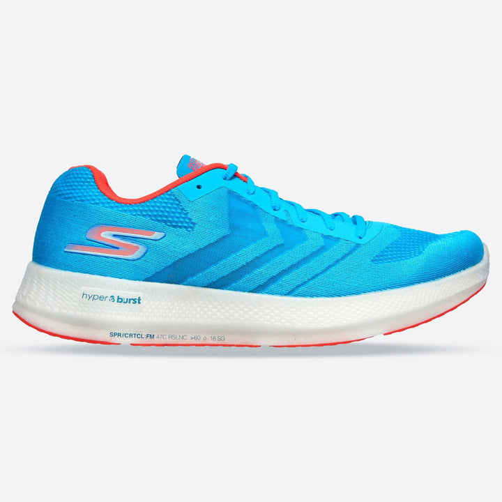 Men's Wide Fit Skechers Go Run Razor + Razor + Sports Trainers in Black/Green - Image 1