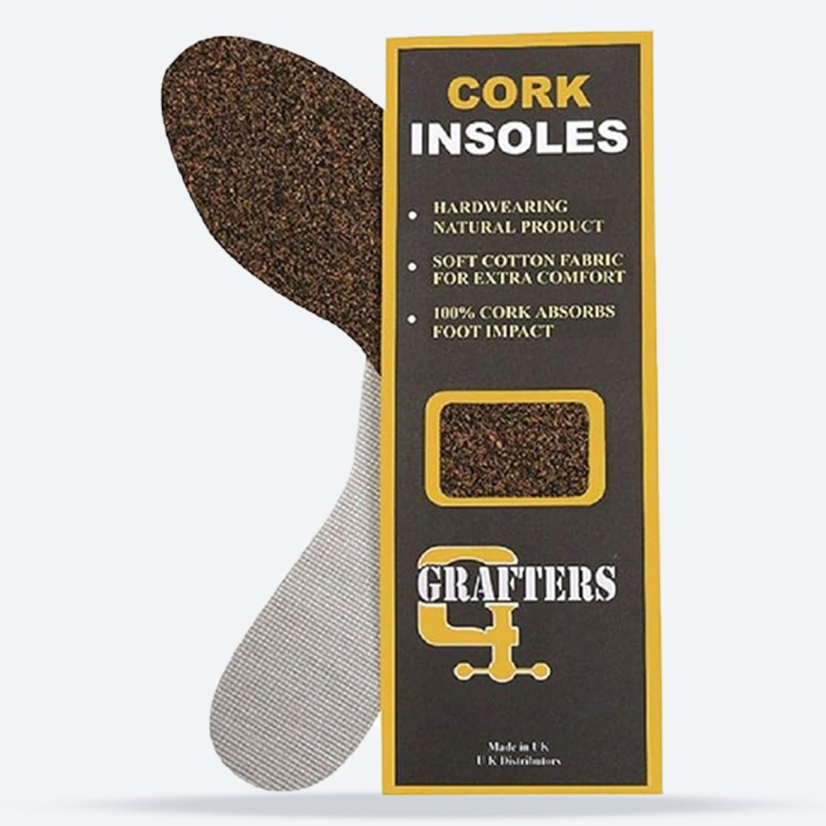 Wide Fit Grafters Natural Cork Insoles For Unisex