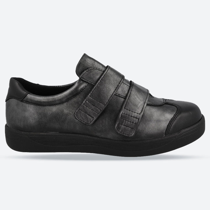 Zapatos DB Grasshopper de corte ancho para mujer in Cuero negro - Image 1