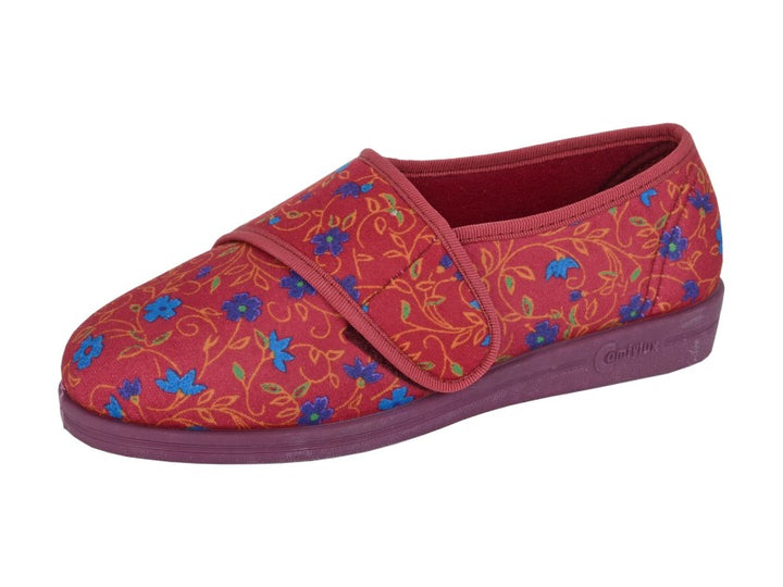 Pantuflas Comfylux Sally de ajuste ancho para mujer