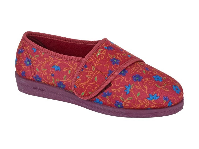 Pantuflas Comfylux Sally de ajuste ancho para mujer
