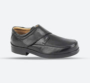 Zapatos de hombre de corte ancho Roamers M404A con velcro