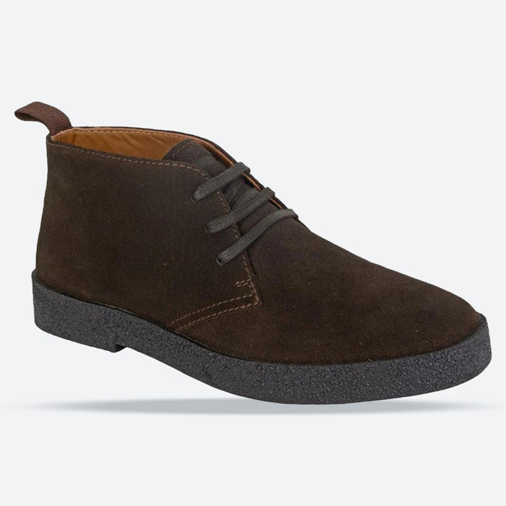 Men's Wide Fit Roamers M759 Desert Boots in Tan - Image 1