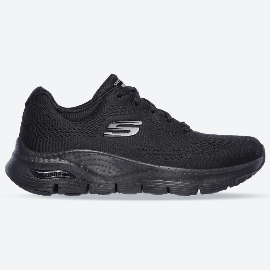 Mujer Wide Fit Skechers 149057 Arch Fit Entrenadores in Negro - Image 7